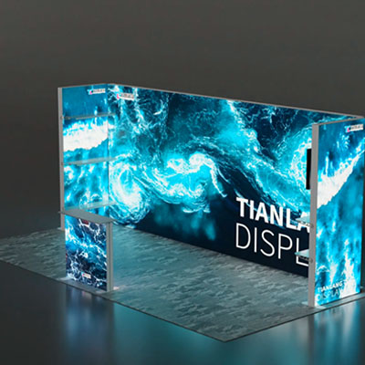 Curved LED Light Box for Trade Show Booths Eye-Catching Design Curved LED Light Box for Trade Show Booths Eye-Catching Design