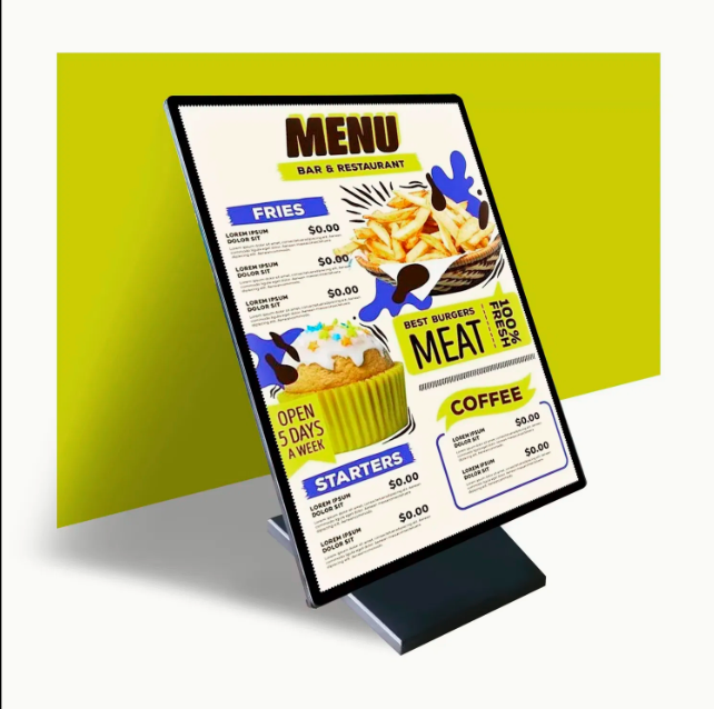 Custom LED Menu Board Pattern Ultra Slim Aluminum Frame Tempered Glass Advertising Light Boxes Outdoor Use Easy Hanging 12V