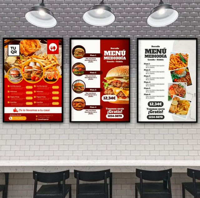 Business Sign Slim Light Box Advertising Board Poster Frame LED Backlit Menu Board Displays Light Box for Restaurant and Milktea Shop